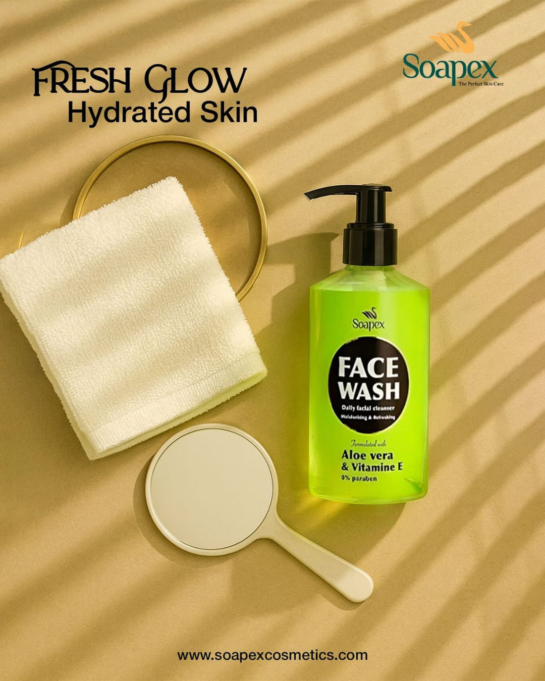 Soapex Aloe Vera & Vitamine E Face Wash