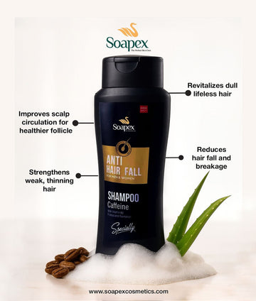 Soapex Anti Hair Fall Caffeine Shampoo 400 ML
