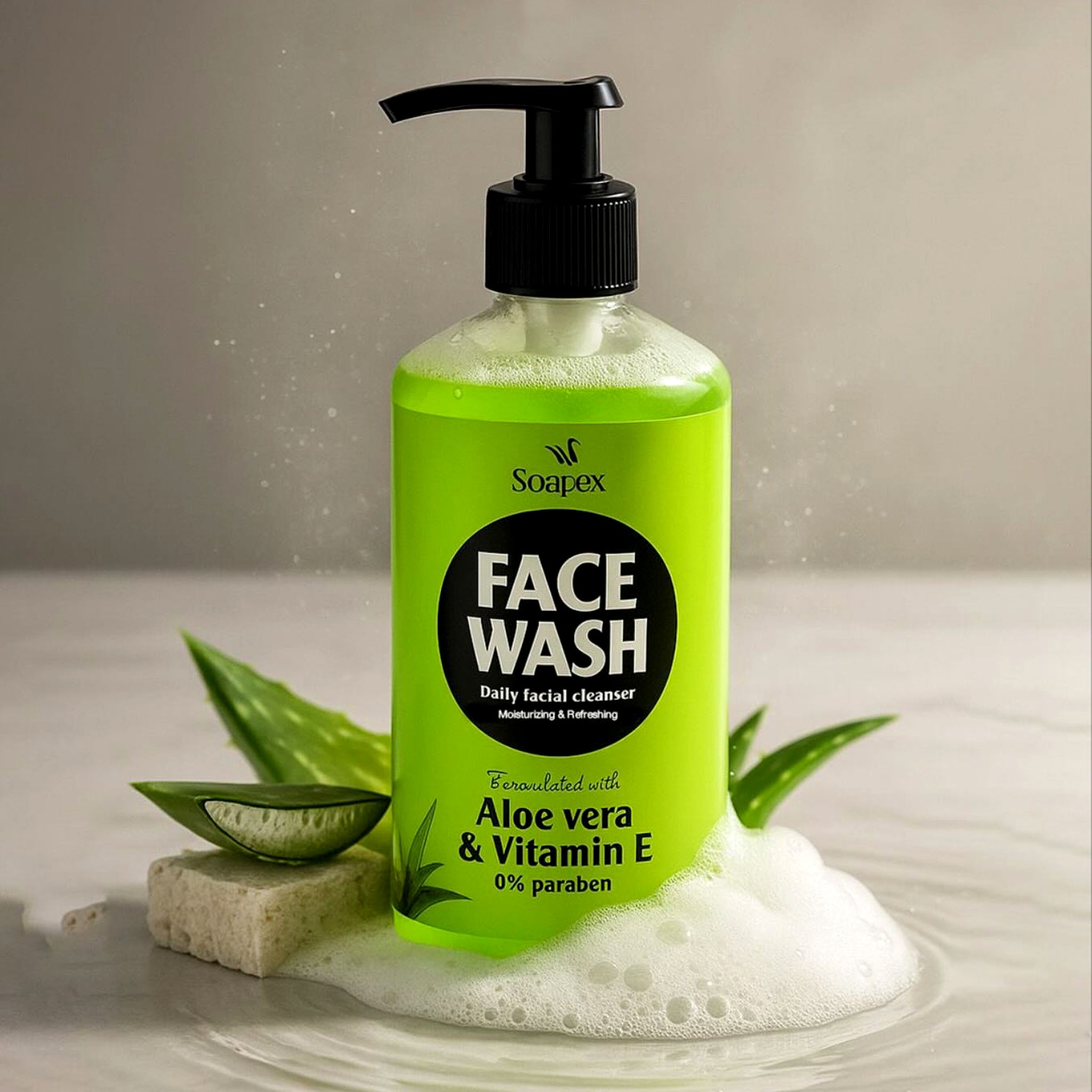 Soapex Aloe Vera & Vitamine E Face Wash