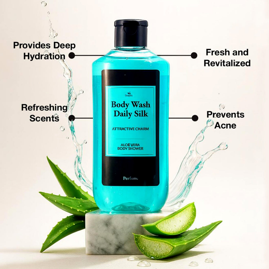 Soapex Aleo Vera Extract Body Wash