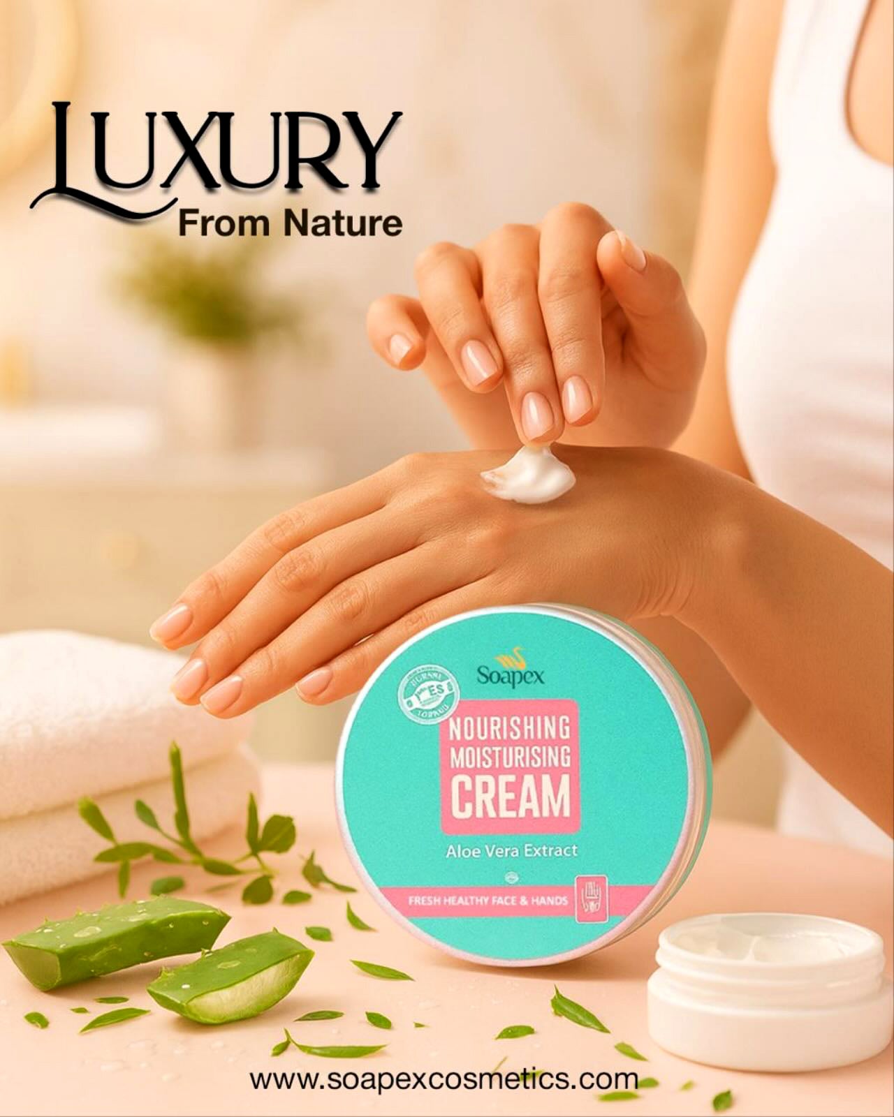 Soapex Aloe Vera Extract Nourishing Moisturising Cream