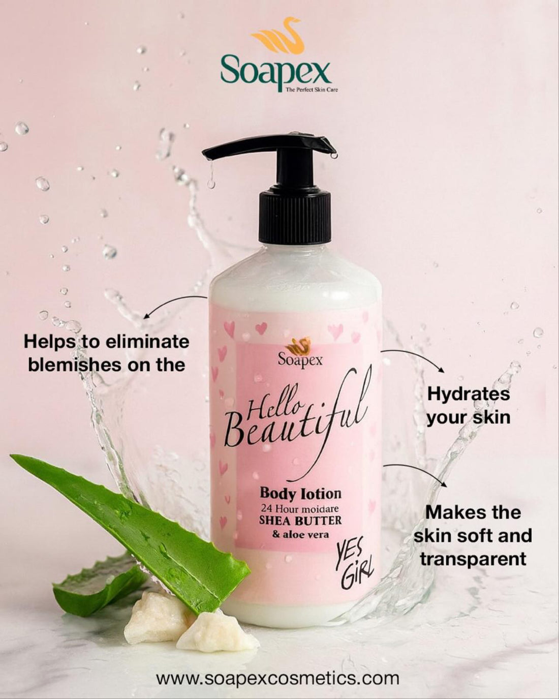 Soapex Shea Butter & Aloe Vera Extract Body Lotion